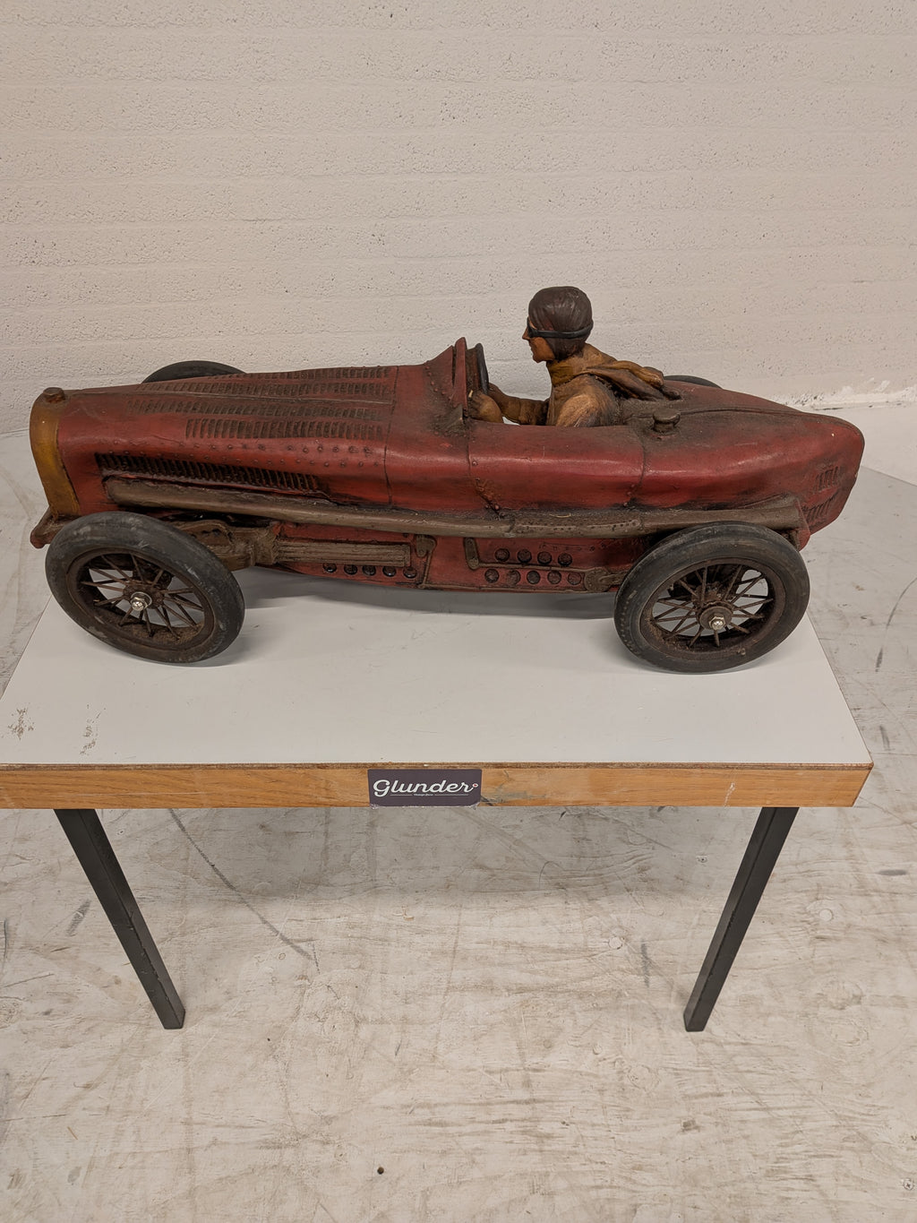 Groot model Bugatti Type 35 raceauto