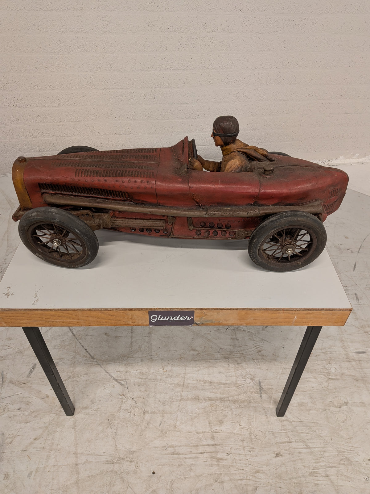 Groot model Bugatti Type 35 raceauto