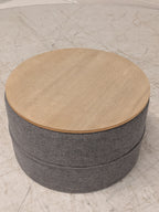 Ronde poef met tafelblad