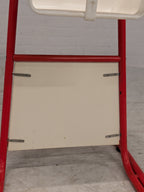 Vintage IKEA kinderstoel, rood buisframe
