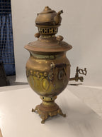 Messing samovar met theepotje