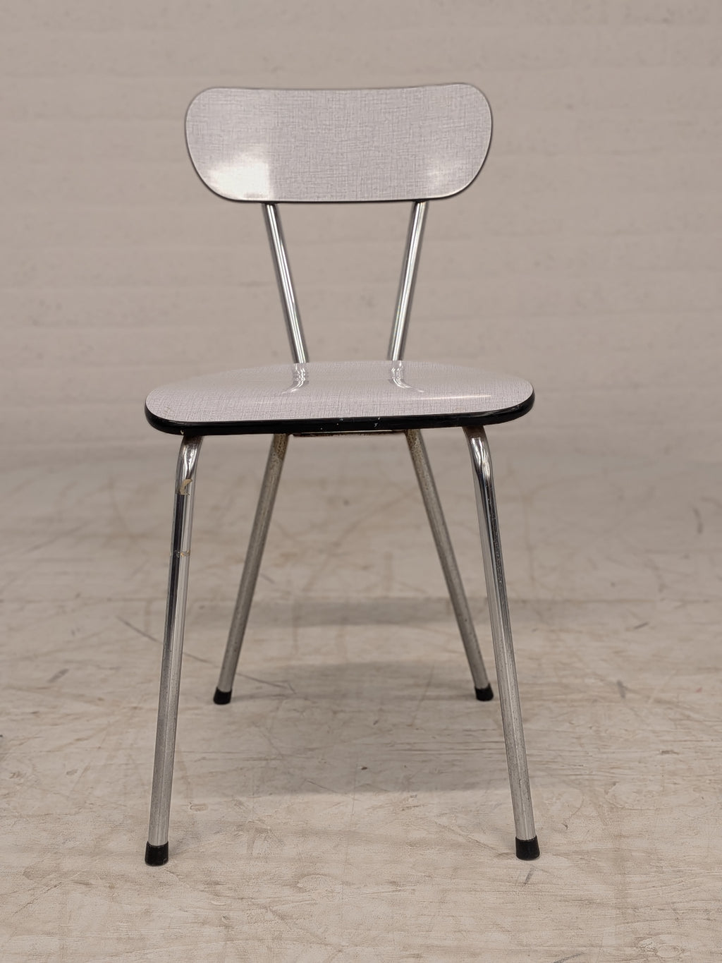 Formica keukenstoel grijs