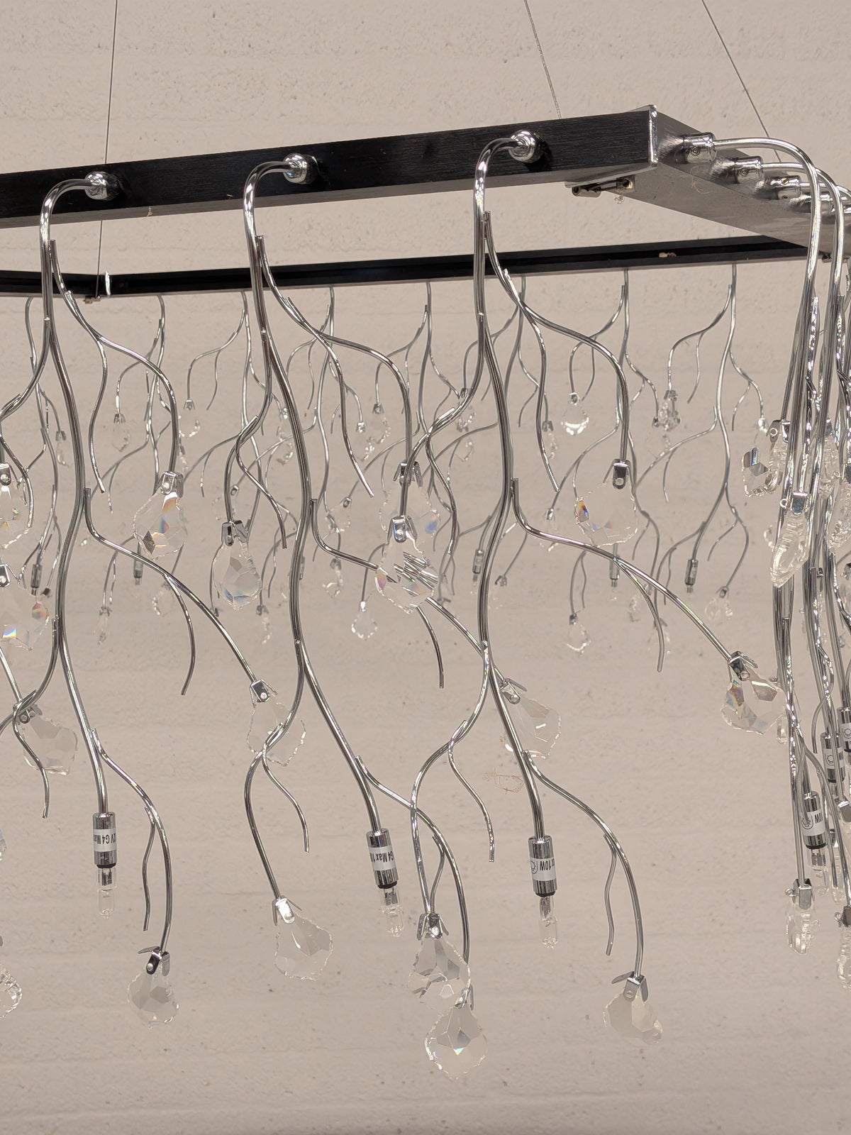 Hanglamp zwart rechthoekig (set van 2)