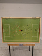 Vintage schoolplaat werkwoorden, met voetbalbord