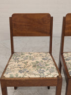 Art deco stoelen bloemenzitting (set van 2)
