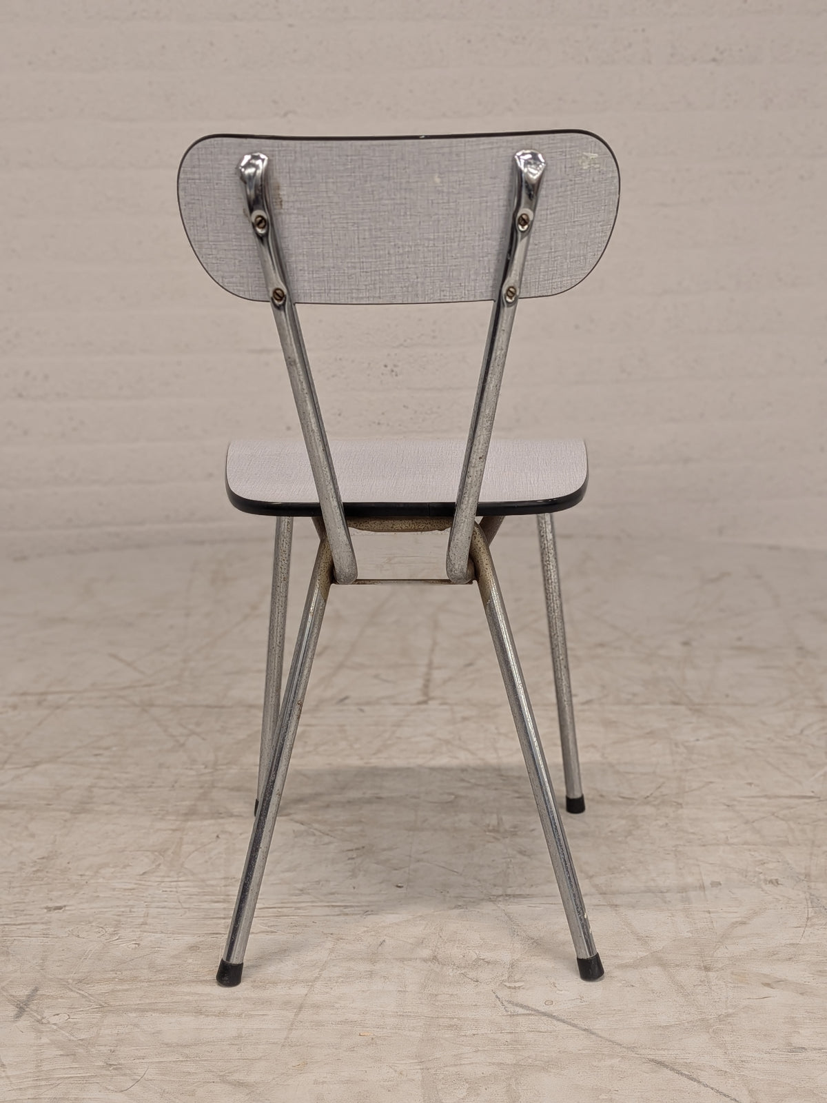 Formica keukenstoel grijs