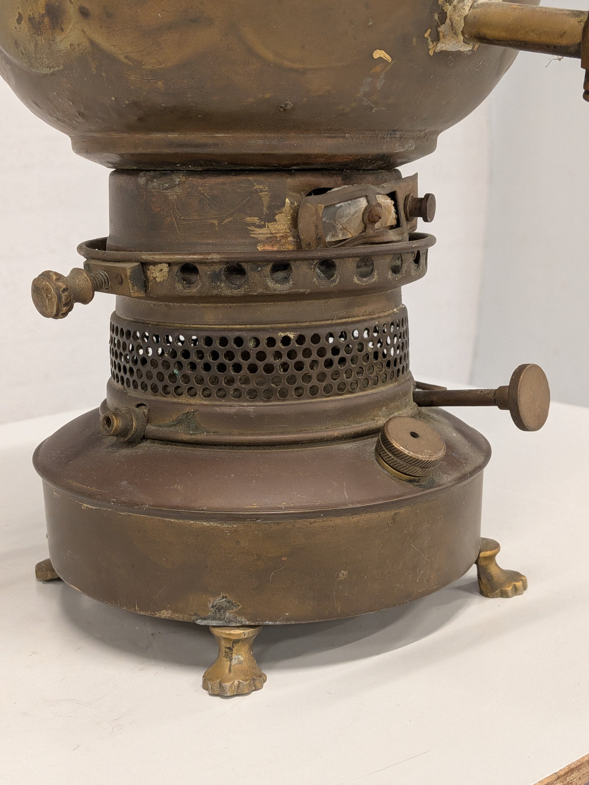 Russische samovar met theepotje, decoratief