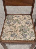 Art deco stoelen bloemenzitting (set van 2)