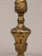 Grote messing kandelaarlamp met engelenkopjes