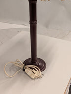 Schemerlamp met stoffen kap met rozen