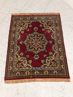 Vloerkleed met Perzisch dessin, rood