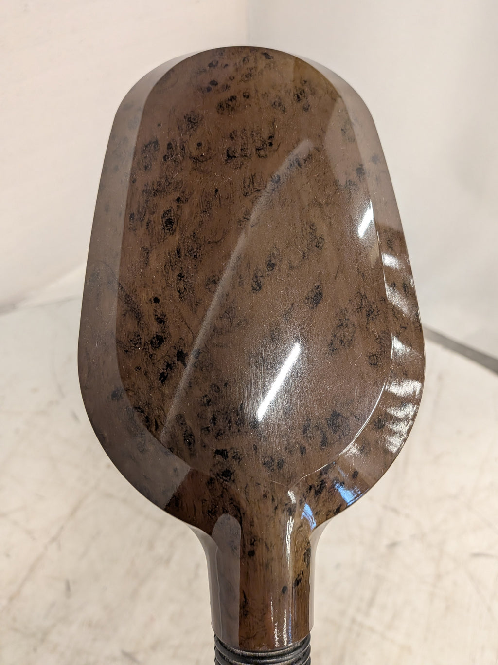 Vintage leeslamp wortelnootlook