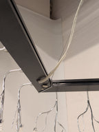 Hanglamp zwart rechthoekig (set van 2)
