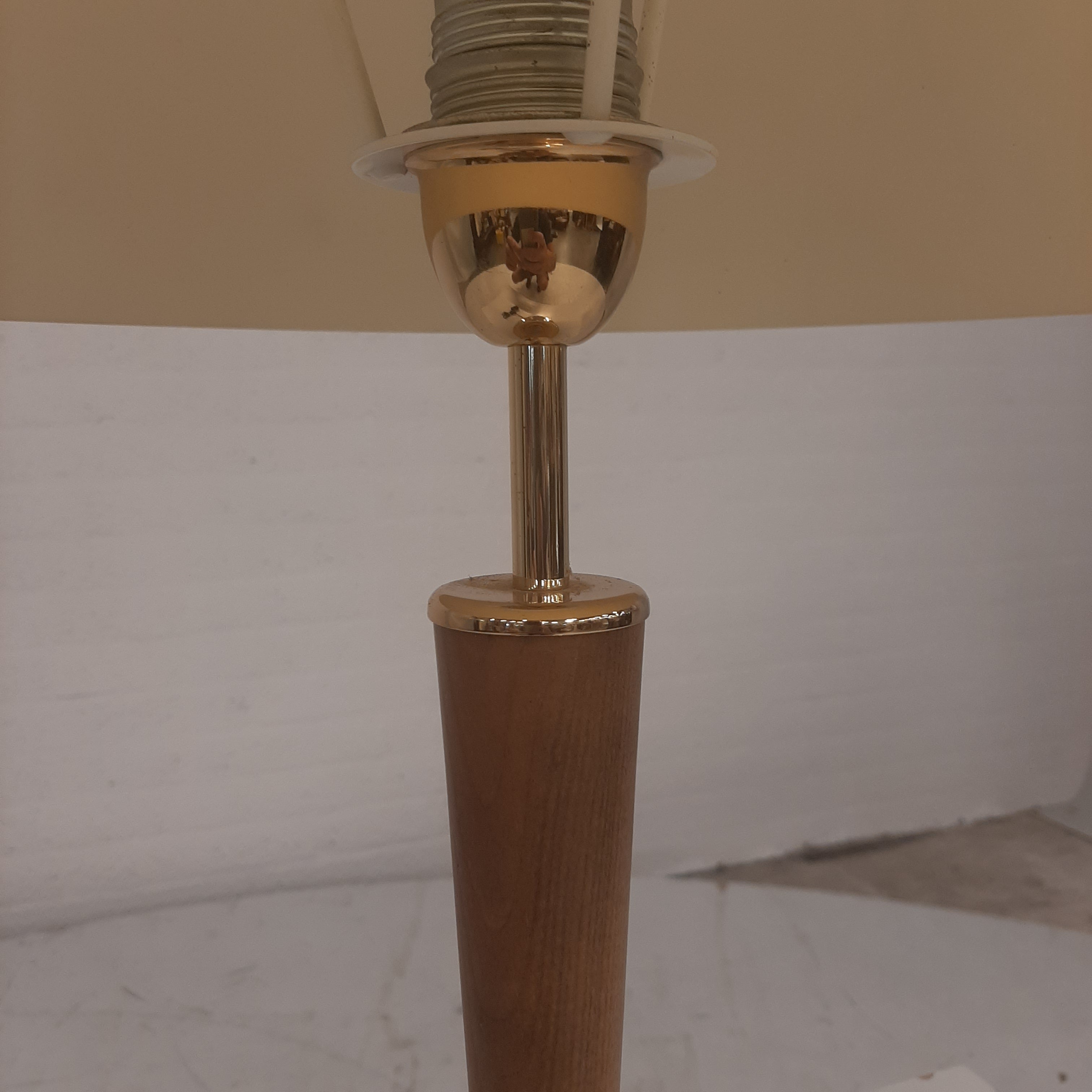 Mid century modern lamp zware kwaliteit messing voet