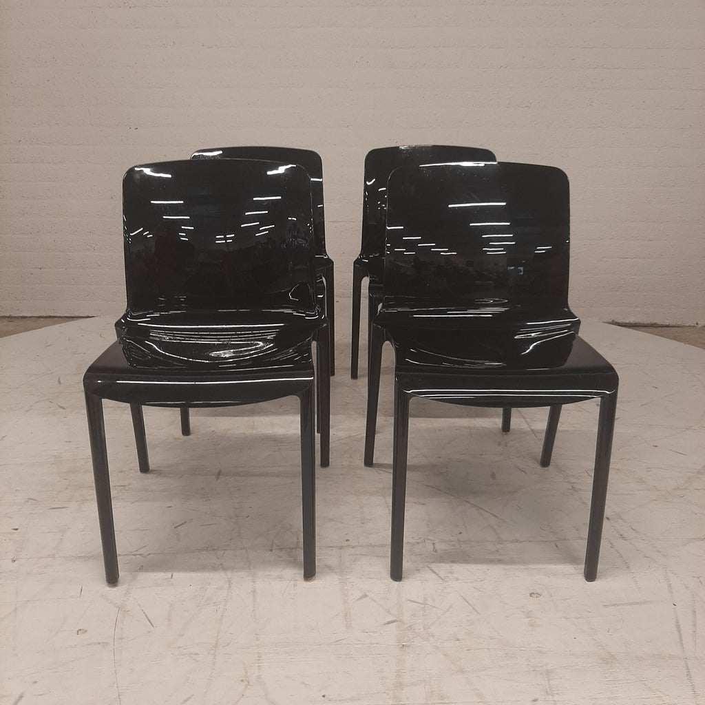 Set van 4 Tiffany Chairs zwart
