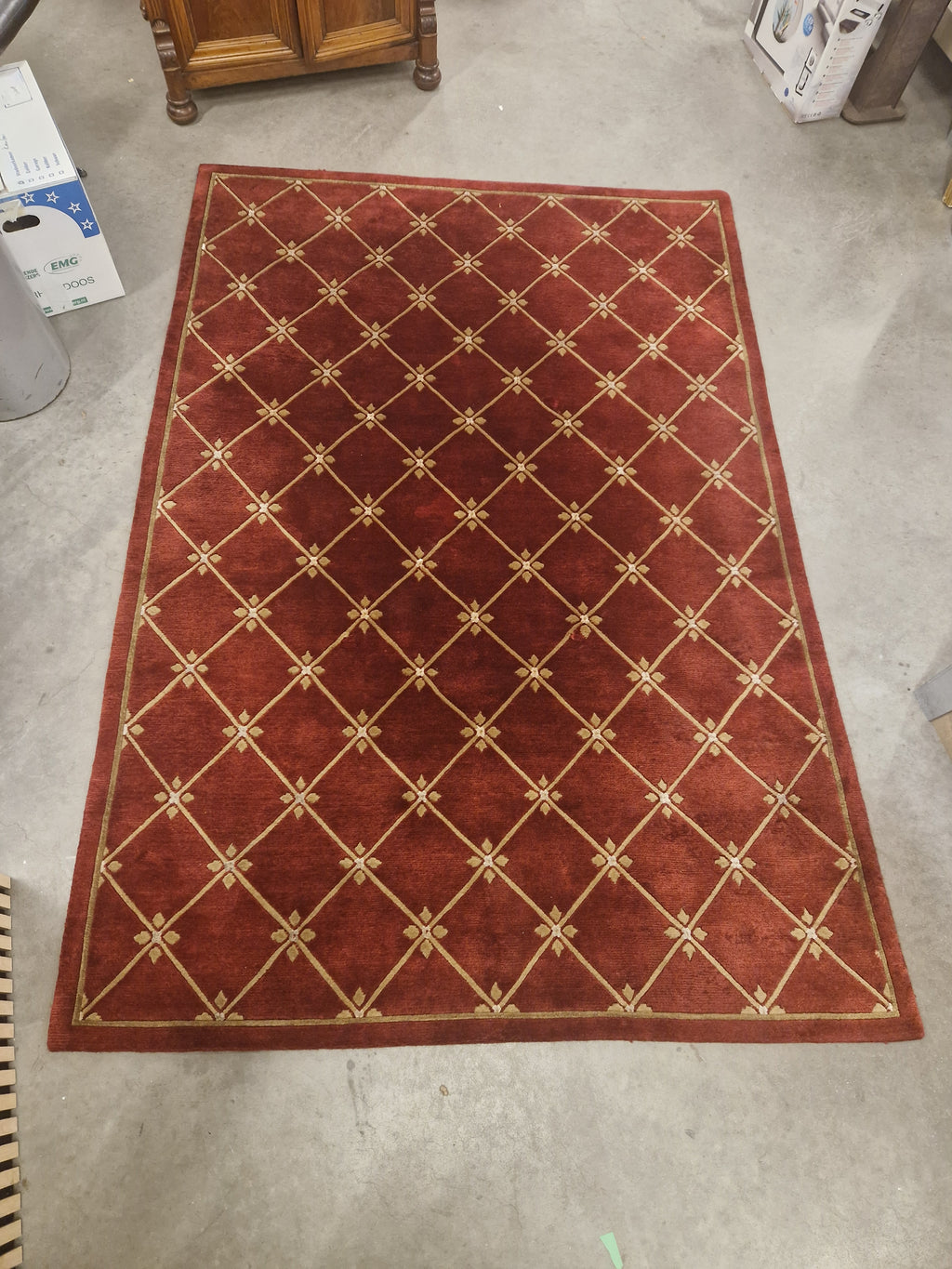 Carpet, wol met zijde
