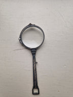 Lorgnet, opvouwbare bril, sterling zilver