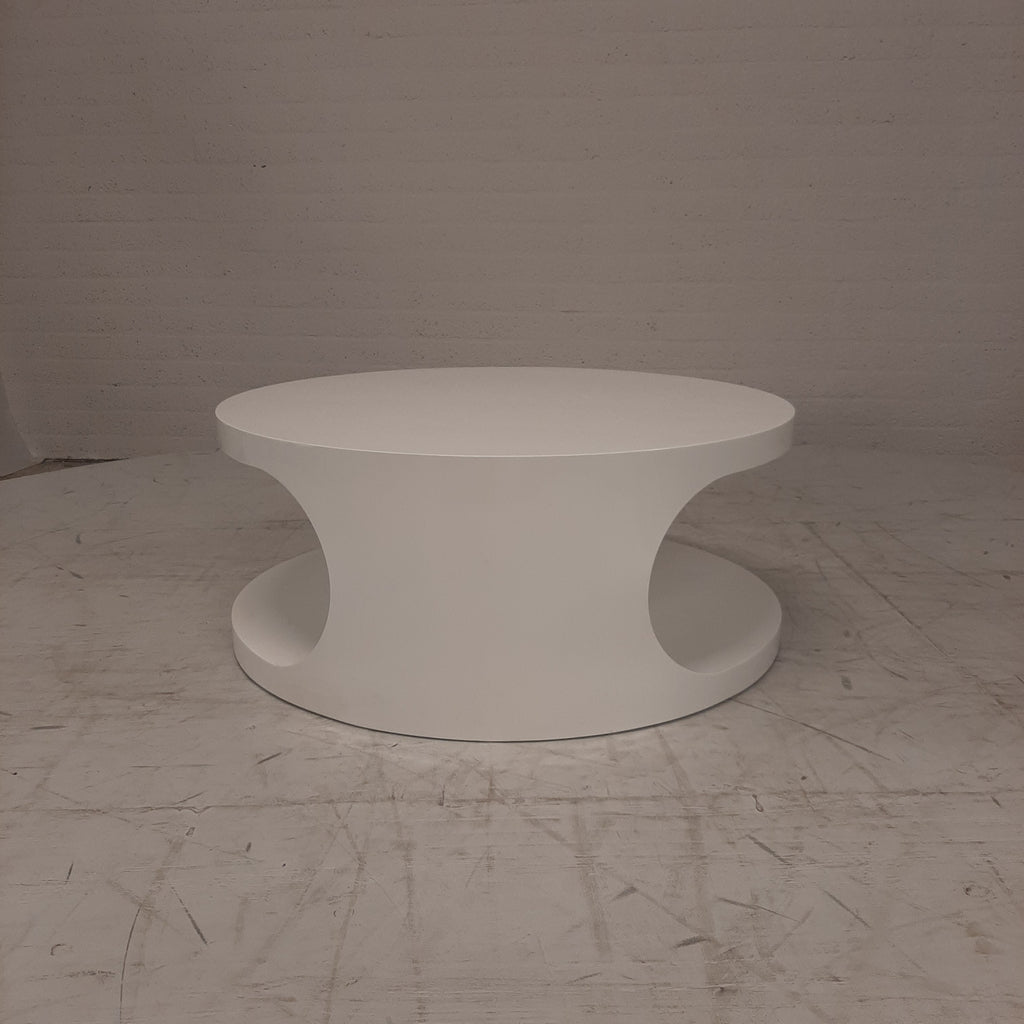 Salontafel ronde witte space age