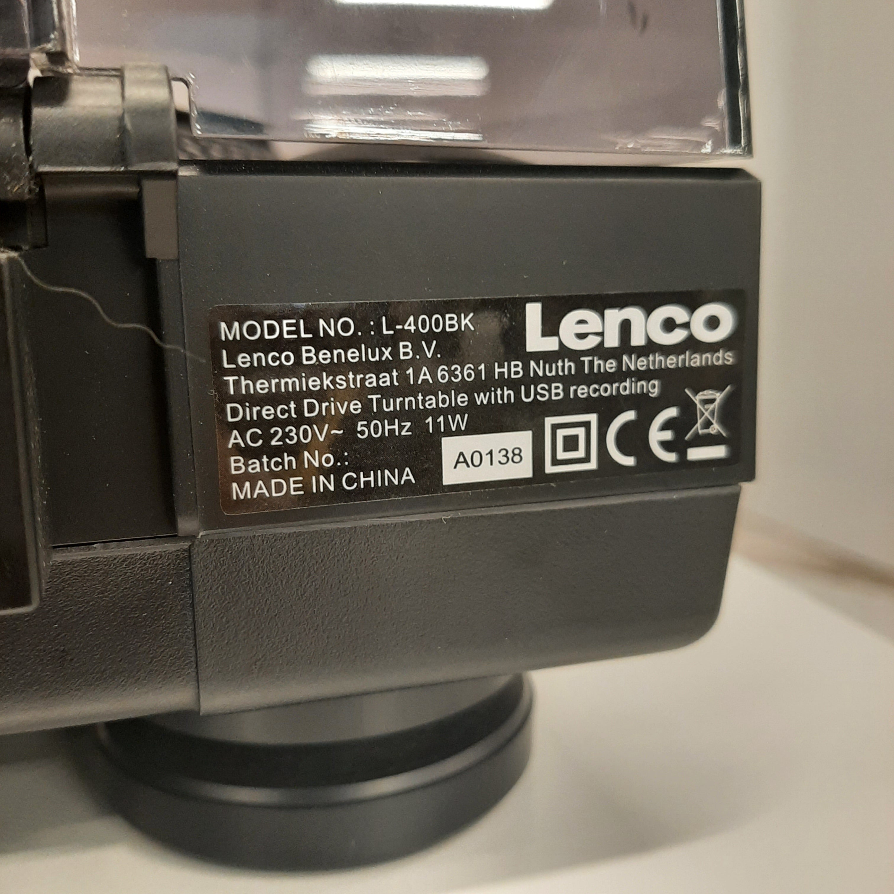 Lenco L-400BK platenspeler