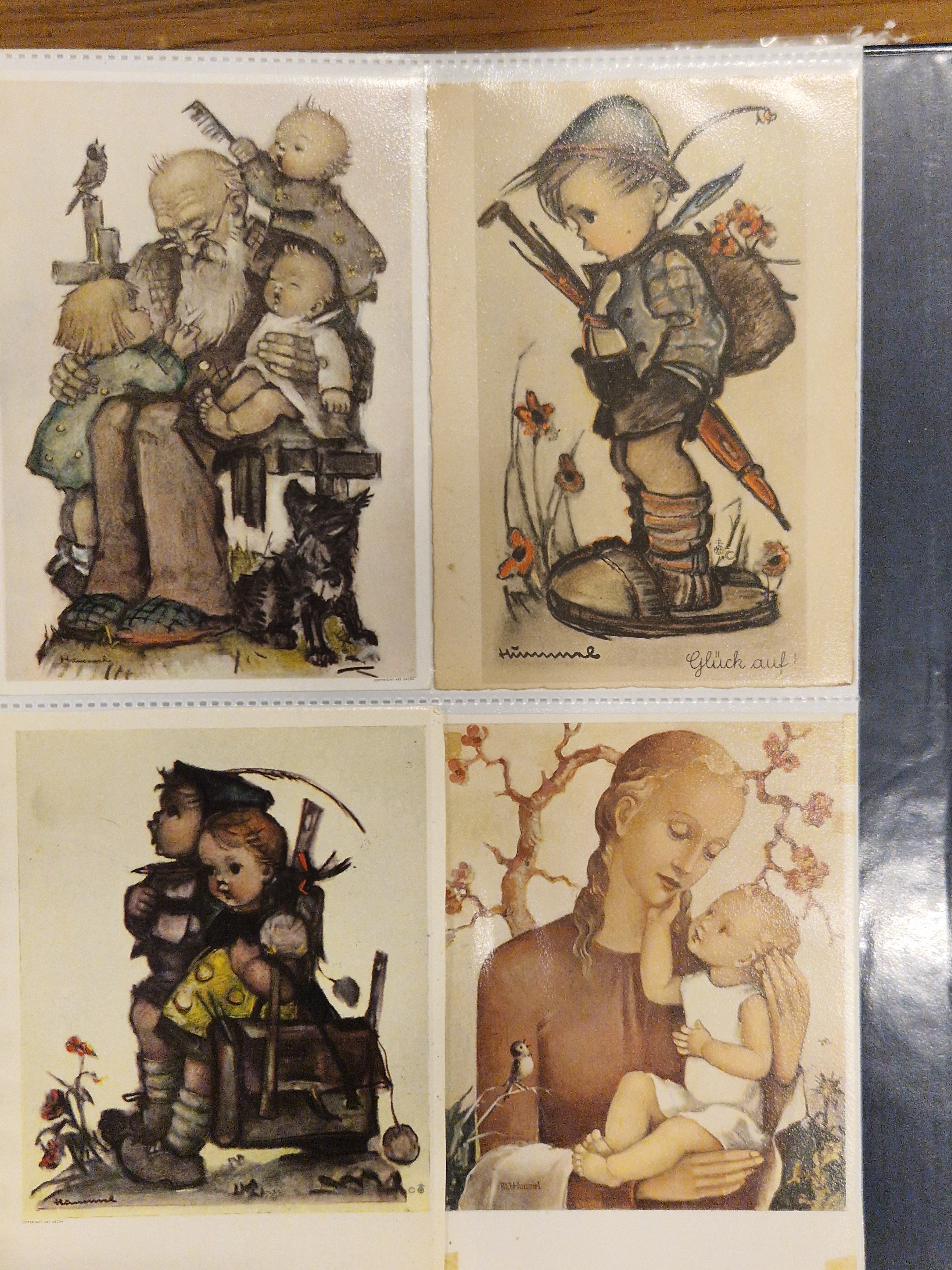 Ca 70 kaarten , grotendeels gelopen HUMMEL