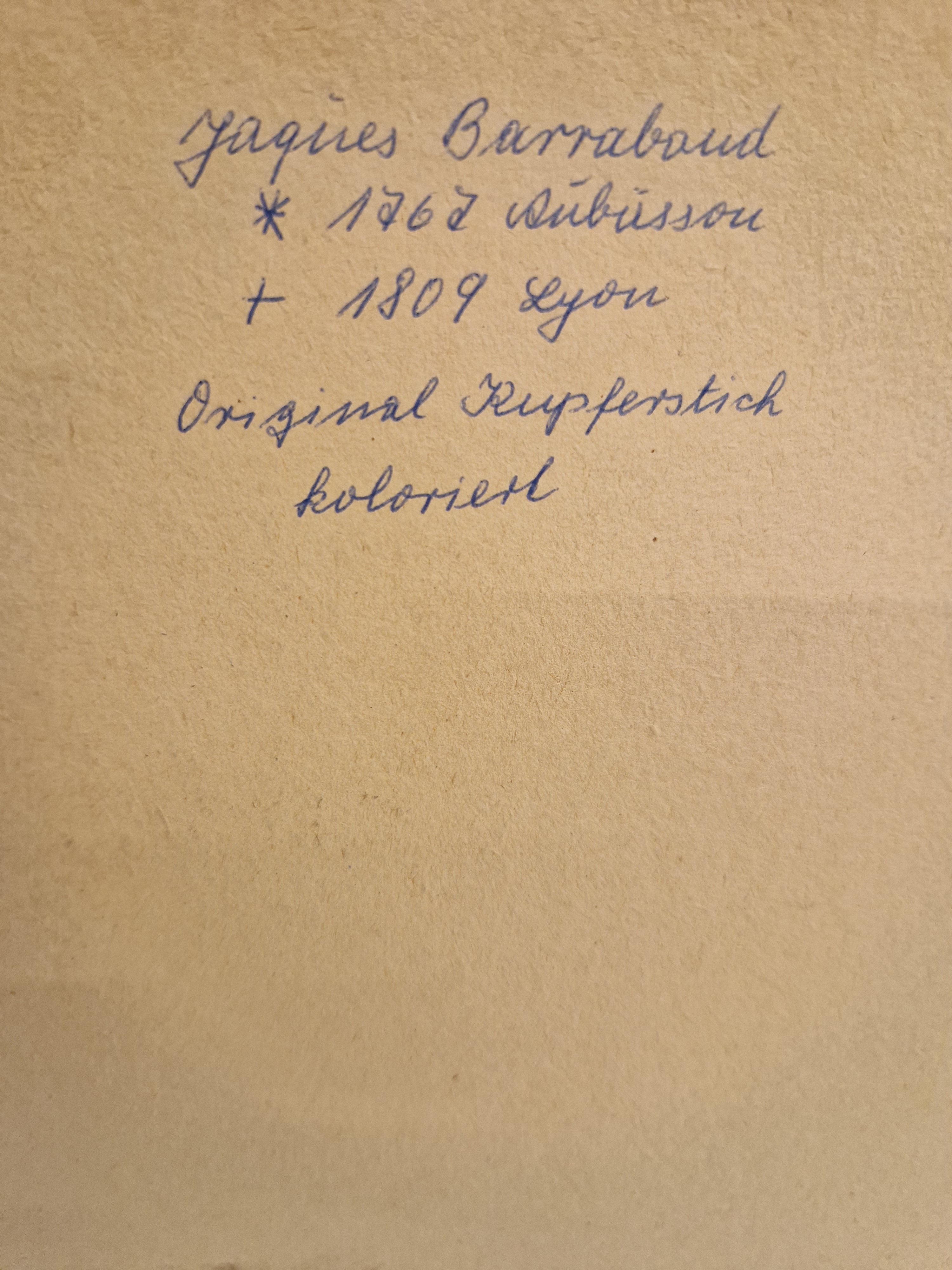 Jacques Barraband, 1767-1809, gravure oudtijds ingekleurd