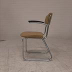 Buisframestoel gele bekleding