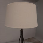 Vintage staande lamp messing golvende poot