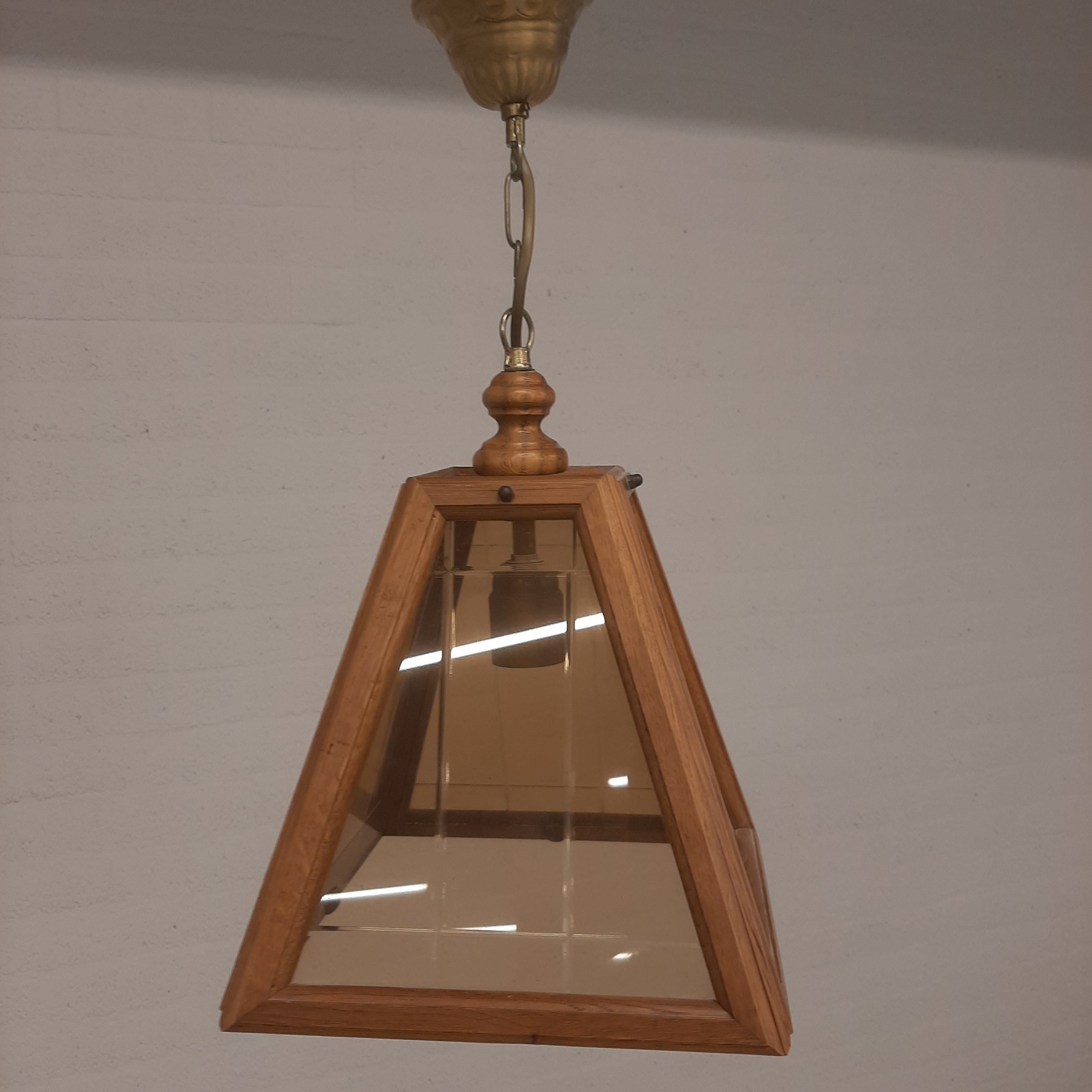Vintage hanglamp piramidevorm