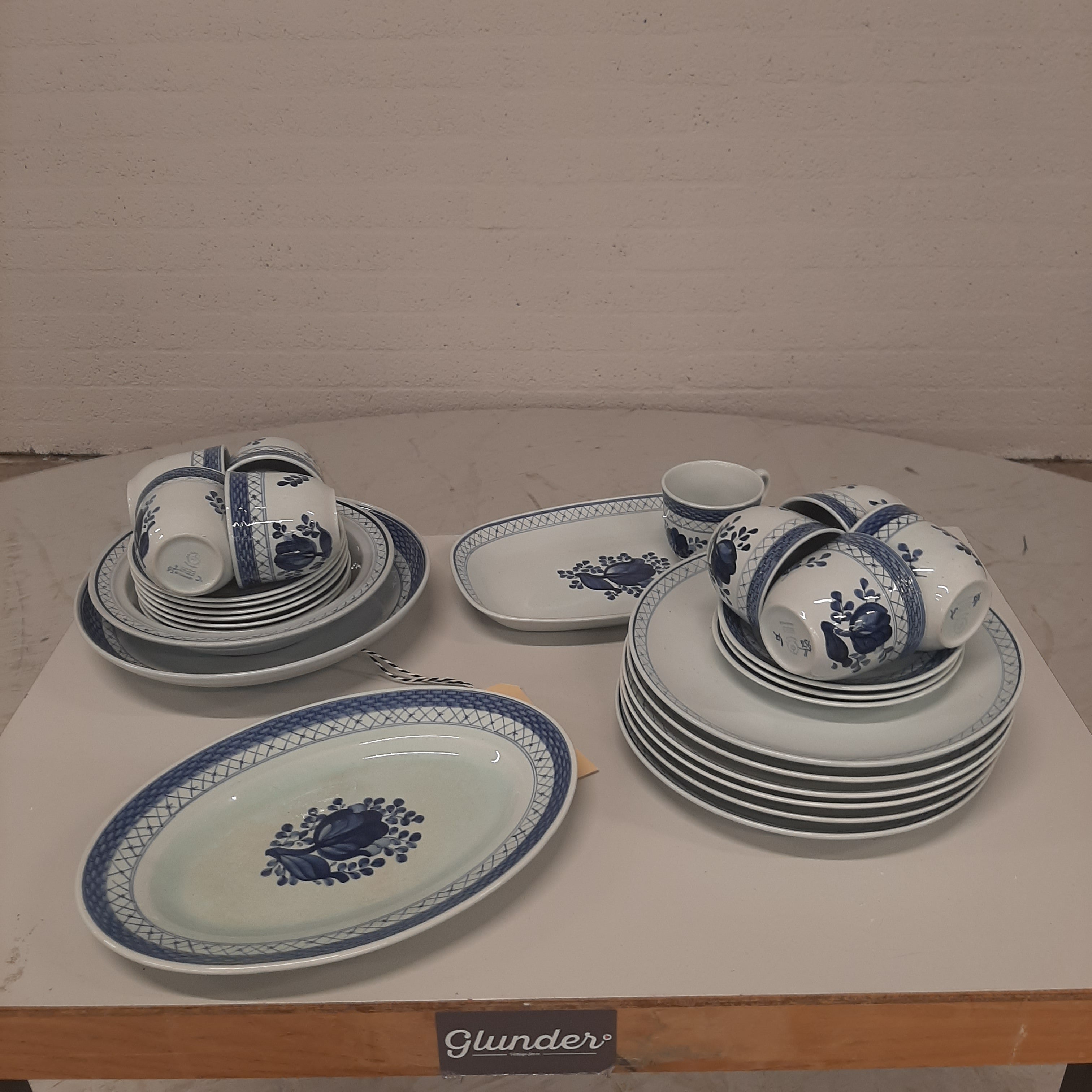 Royal Copenhagen servies blauw wit