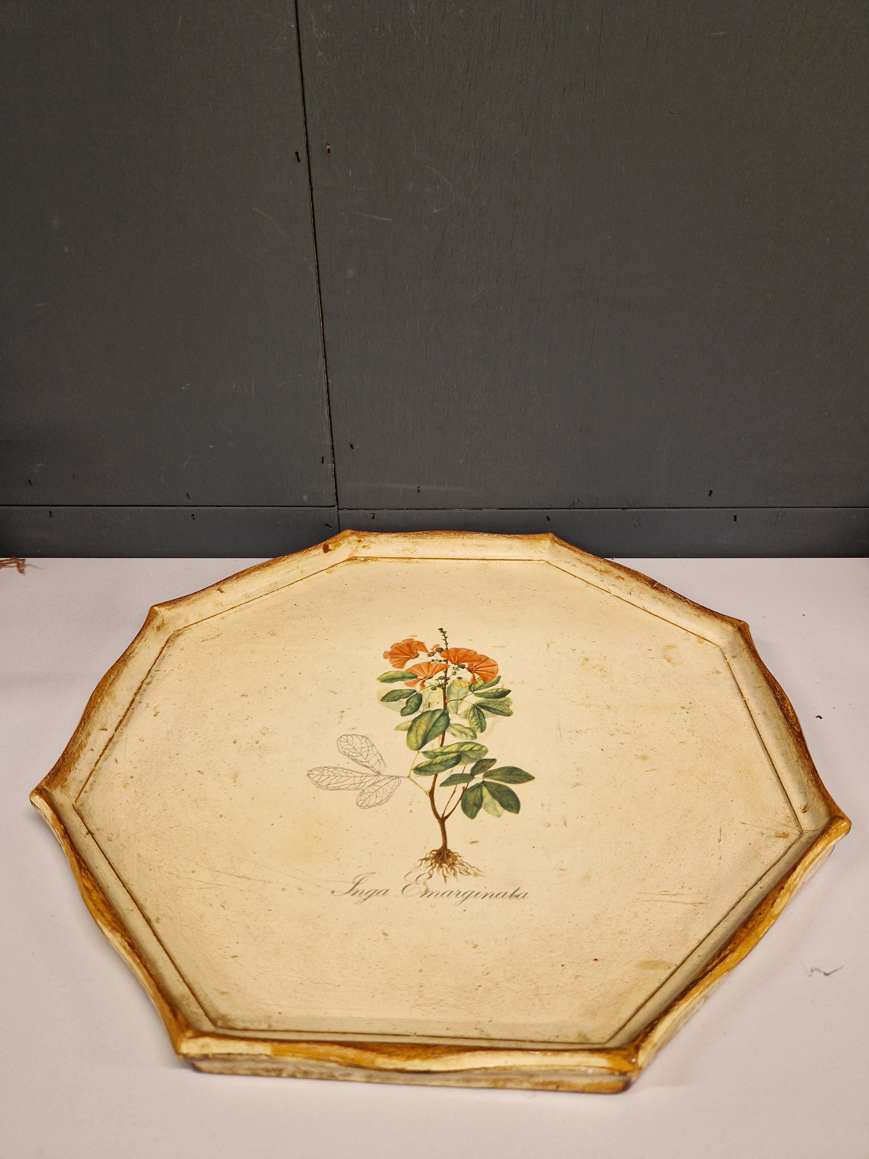 Rond dienblad, retro