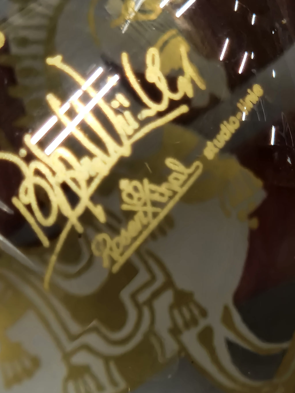 Rosenthal 2x kerstornament, gesigneerd