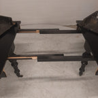 Zwarte 4 delig uitschuifbare tafel