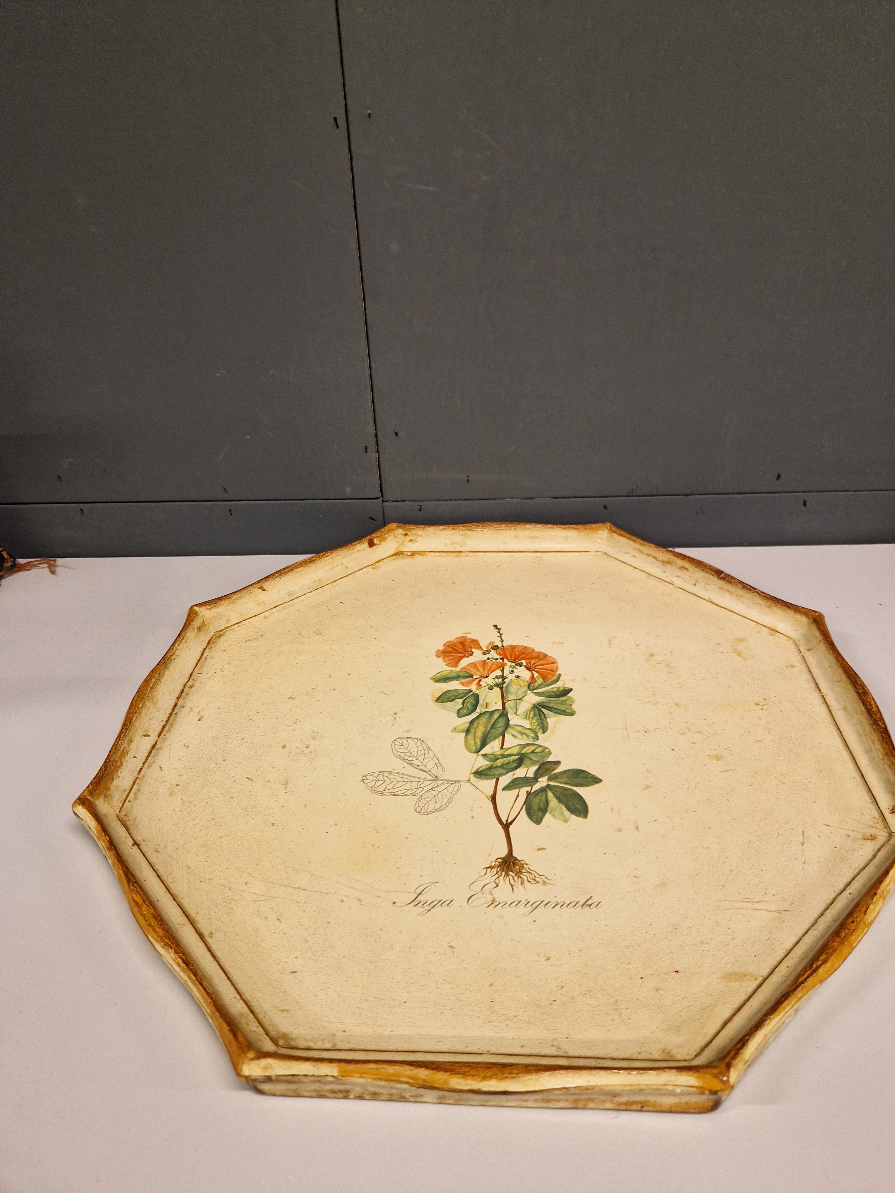 Rond dienblad, retro