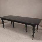 Zwarte 4 delig uitschuifbare tafel