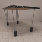 Design tafel met black calaxy granieten blad