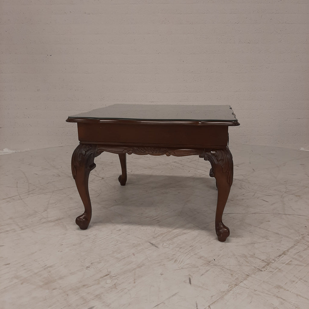 Salon / bijzettafeltje met glasplaat