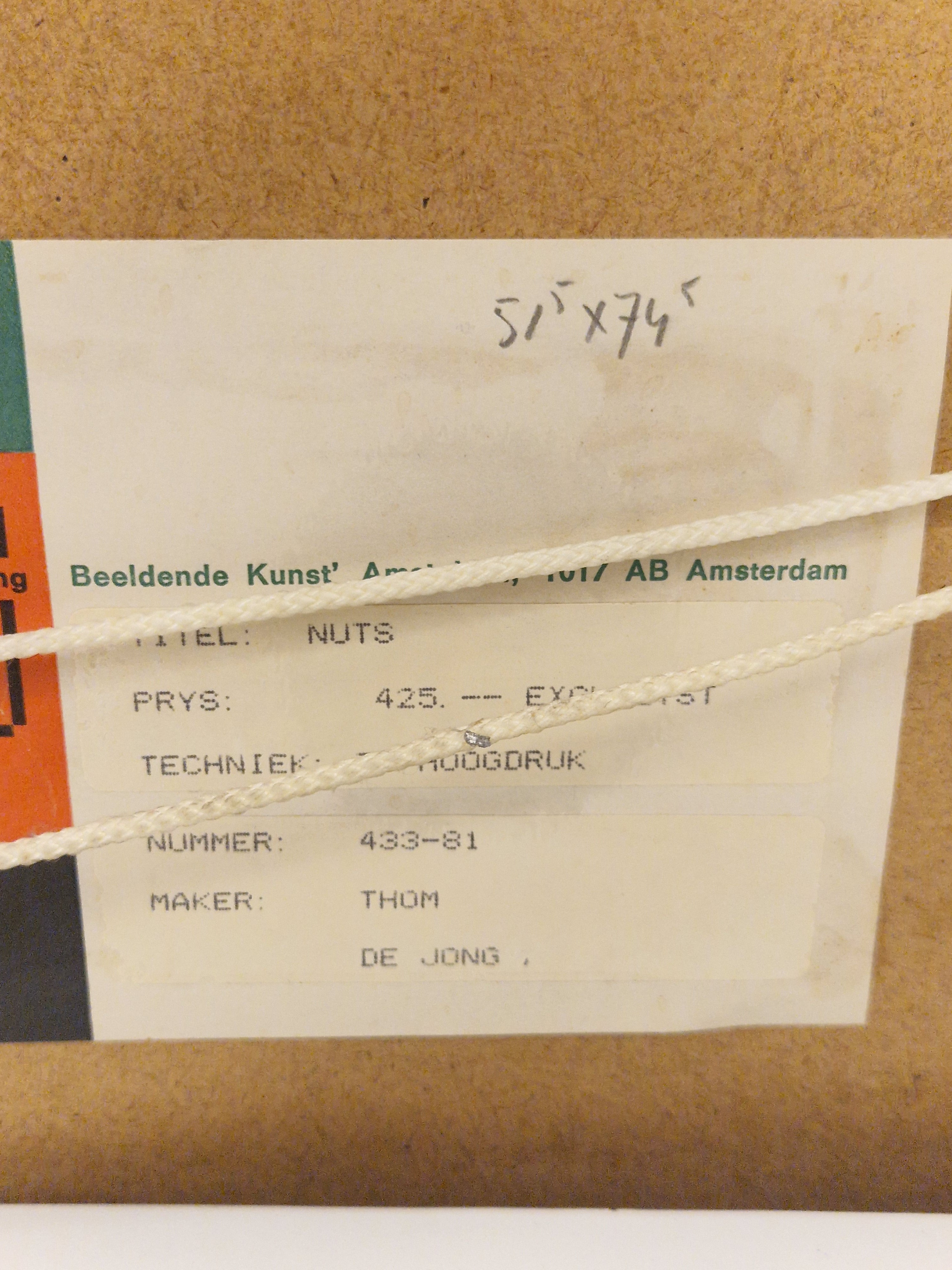 Thom de Jong, zeefdruk