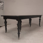 Zwarte 4 delig uitschuifbare tafel