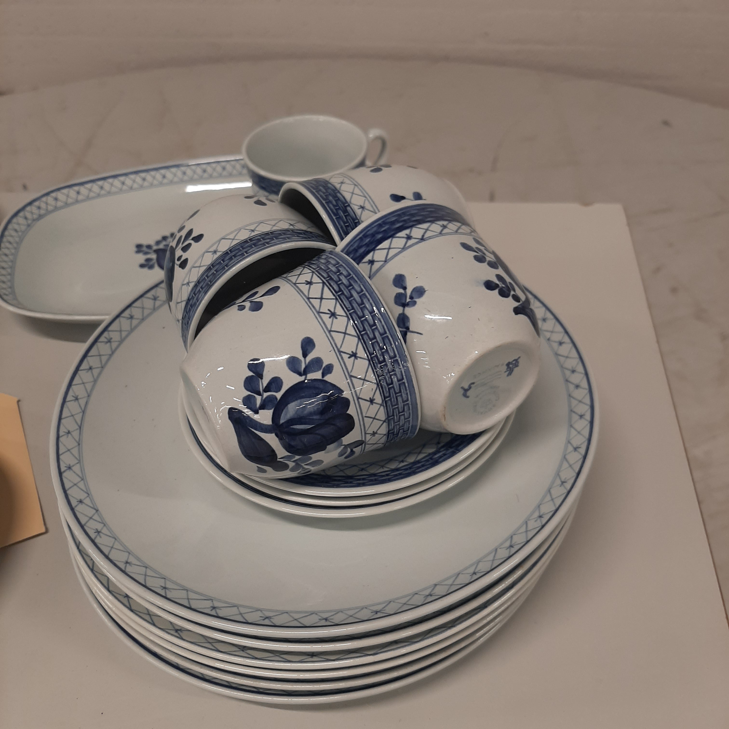 Royal Copenhagen servies blauw wit