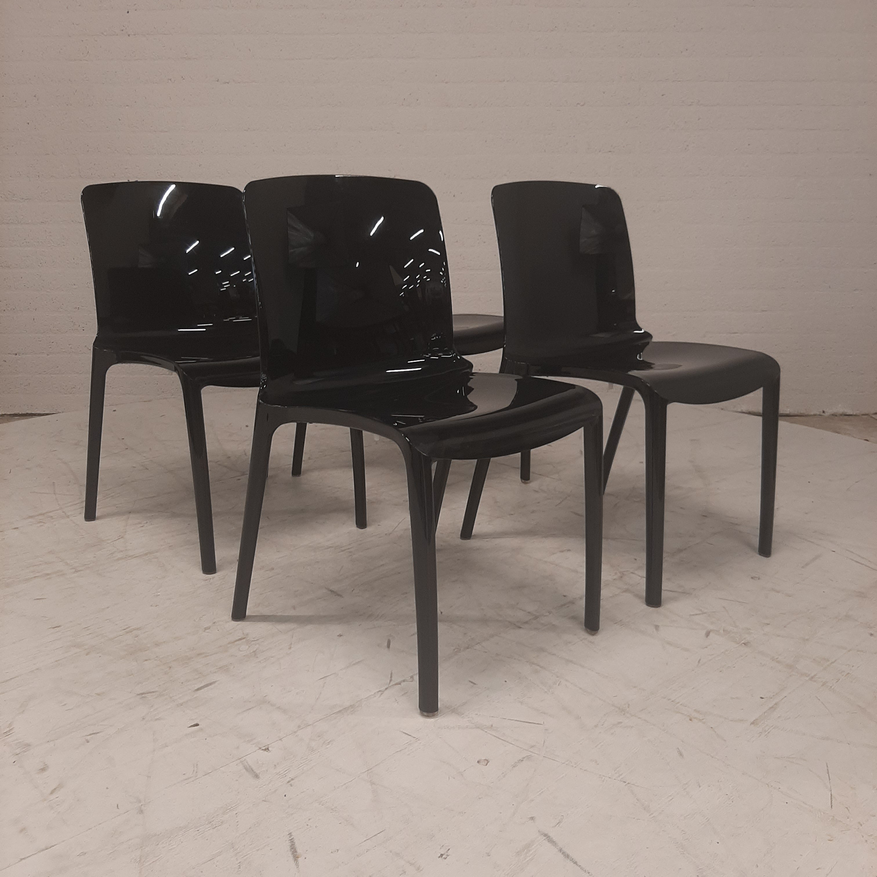 Set van 4 Tiffany Chairs zwart