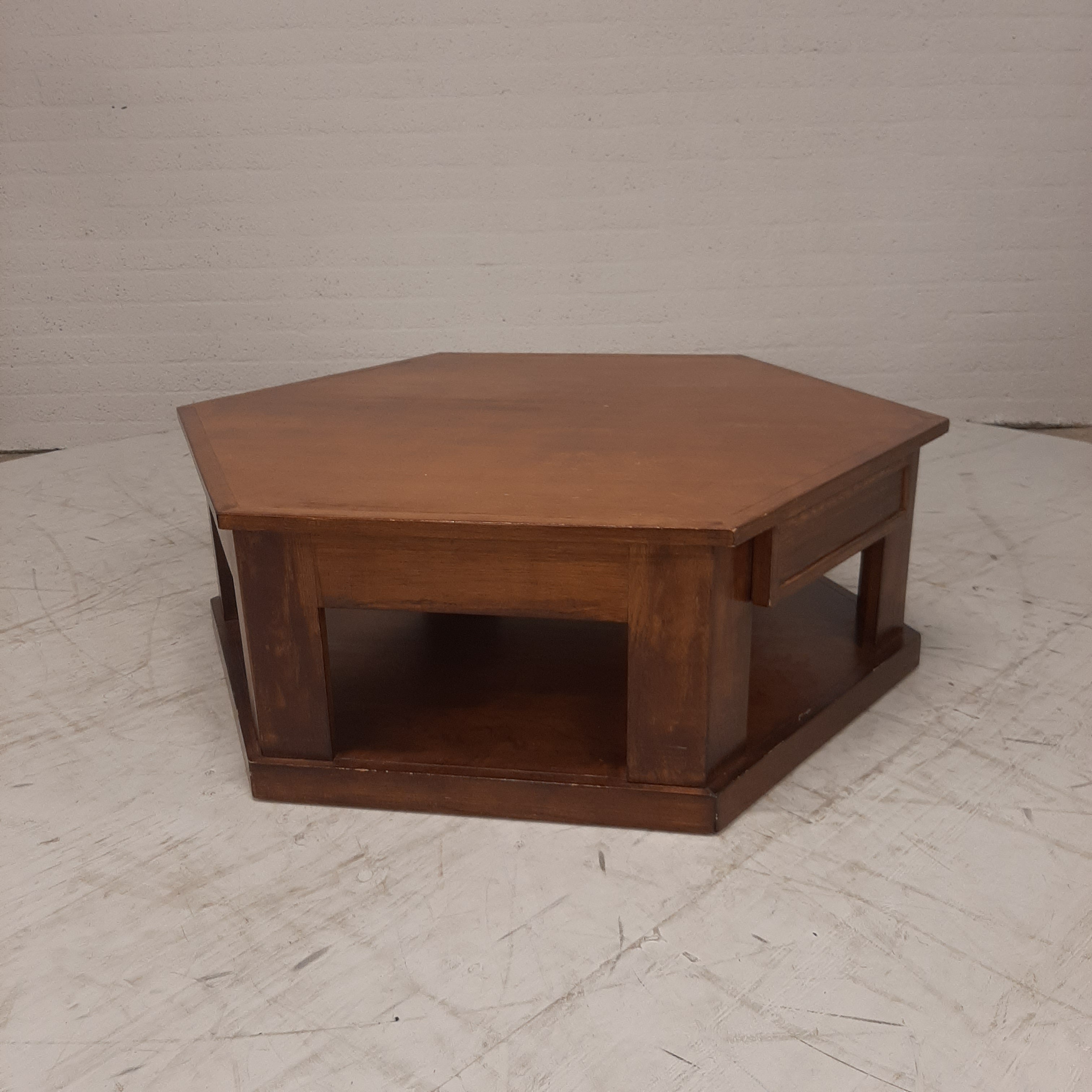 Salontafel 6 hoekig met lade