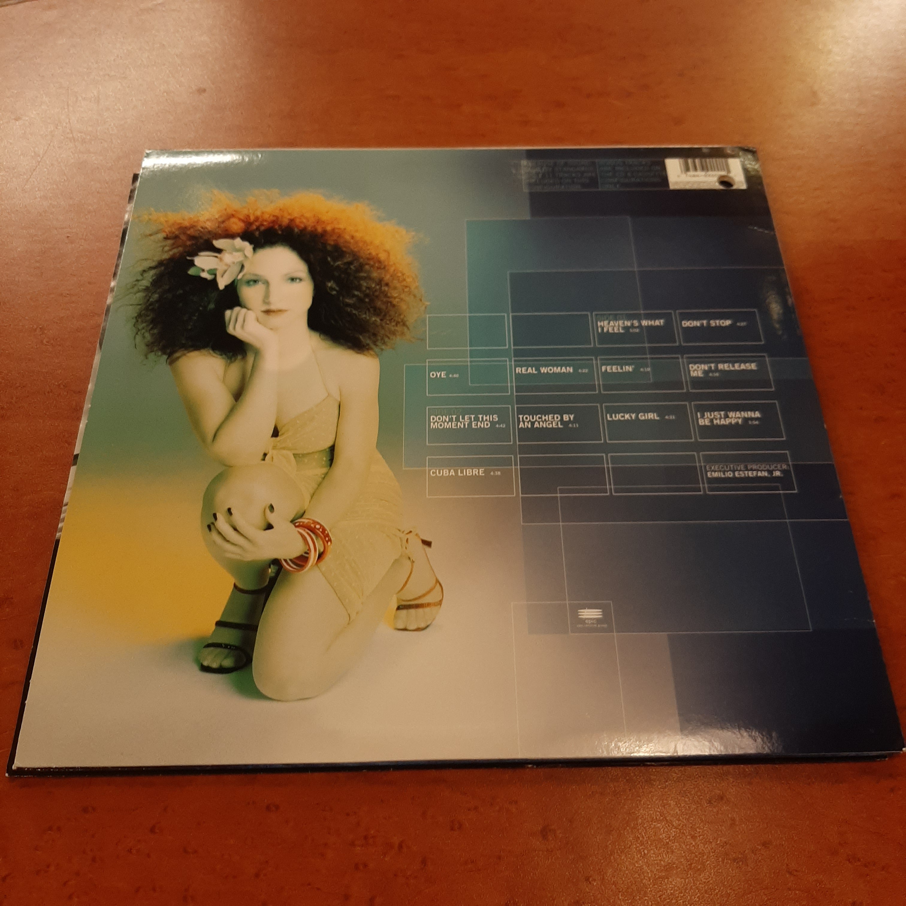 Blauwe lp Gloria! Gloria Estefan