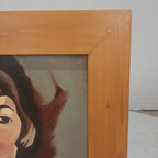 Schilderij zelfportret Charly Toorop nageschilderd