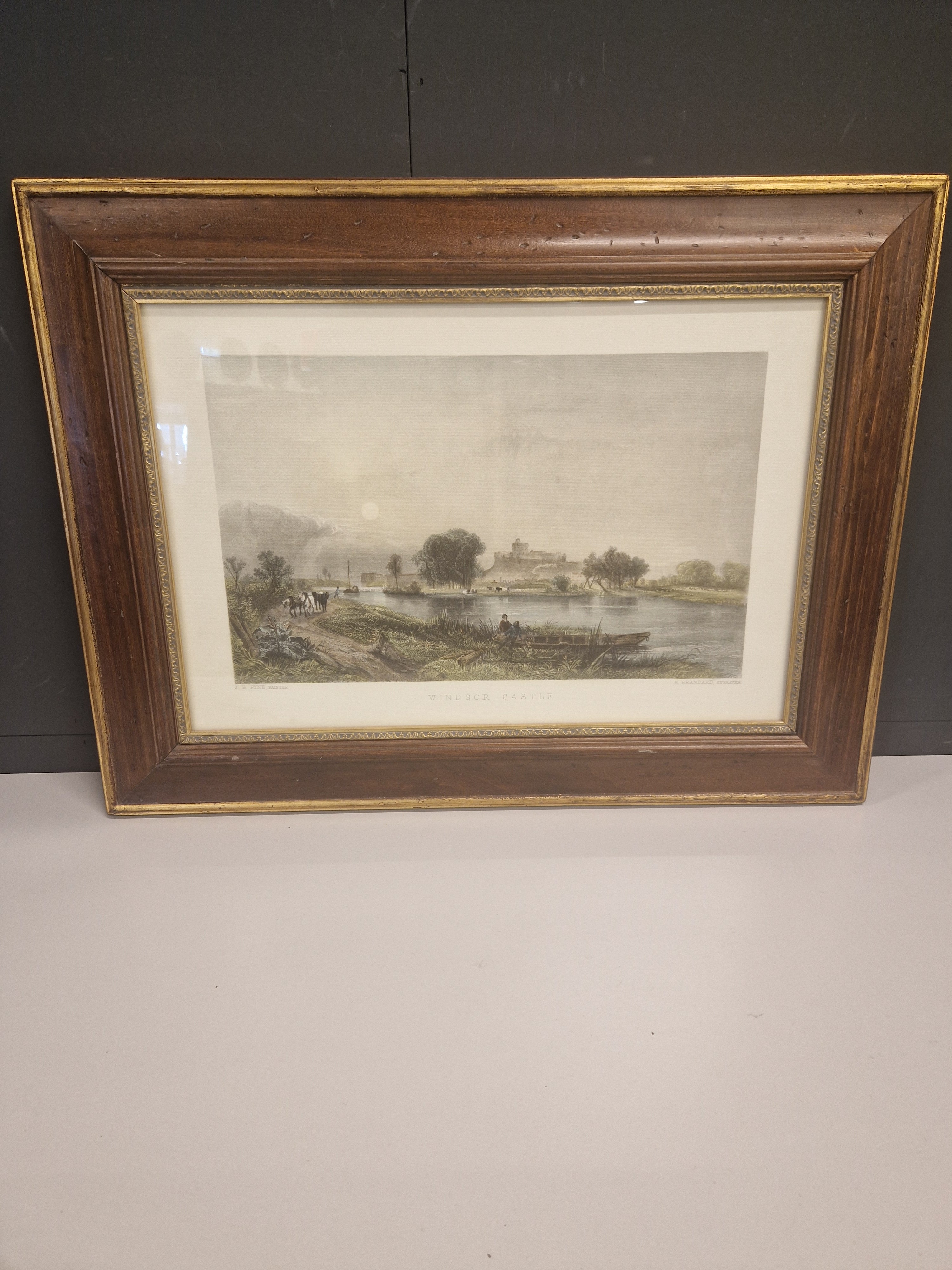 Gravure Windsor Castle door E Brandard