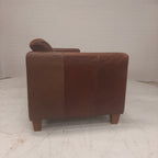 Lederen bank bruin