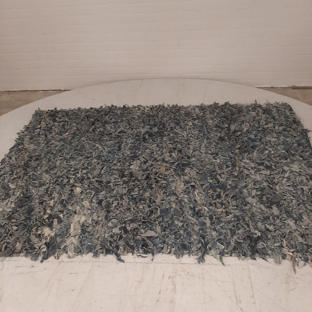 Vloerkleed denim blauw