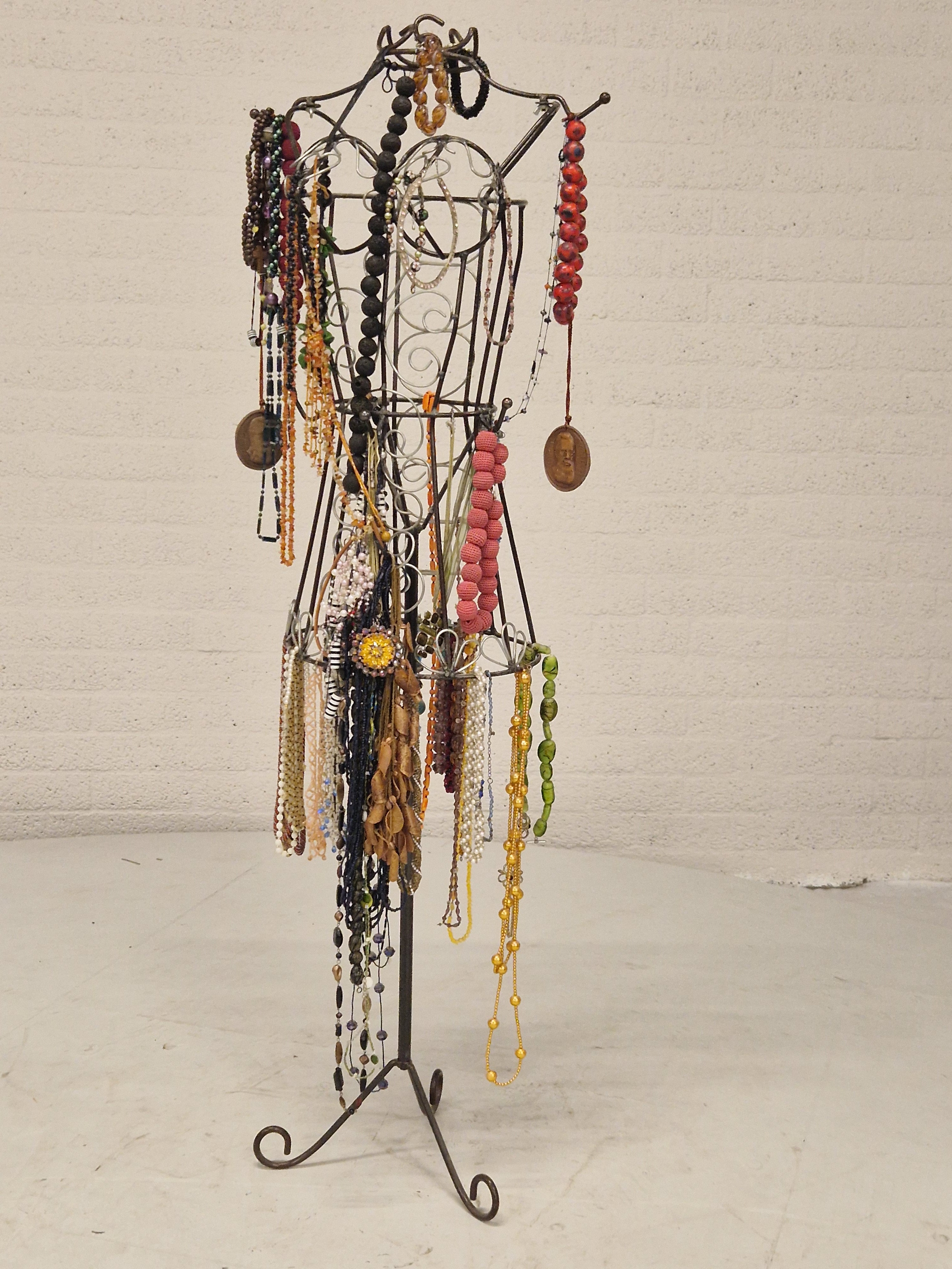Metalen mannequin, vintage