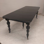 Zwarte 4 delig uitschuifbare tafel
