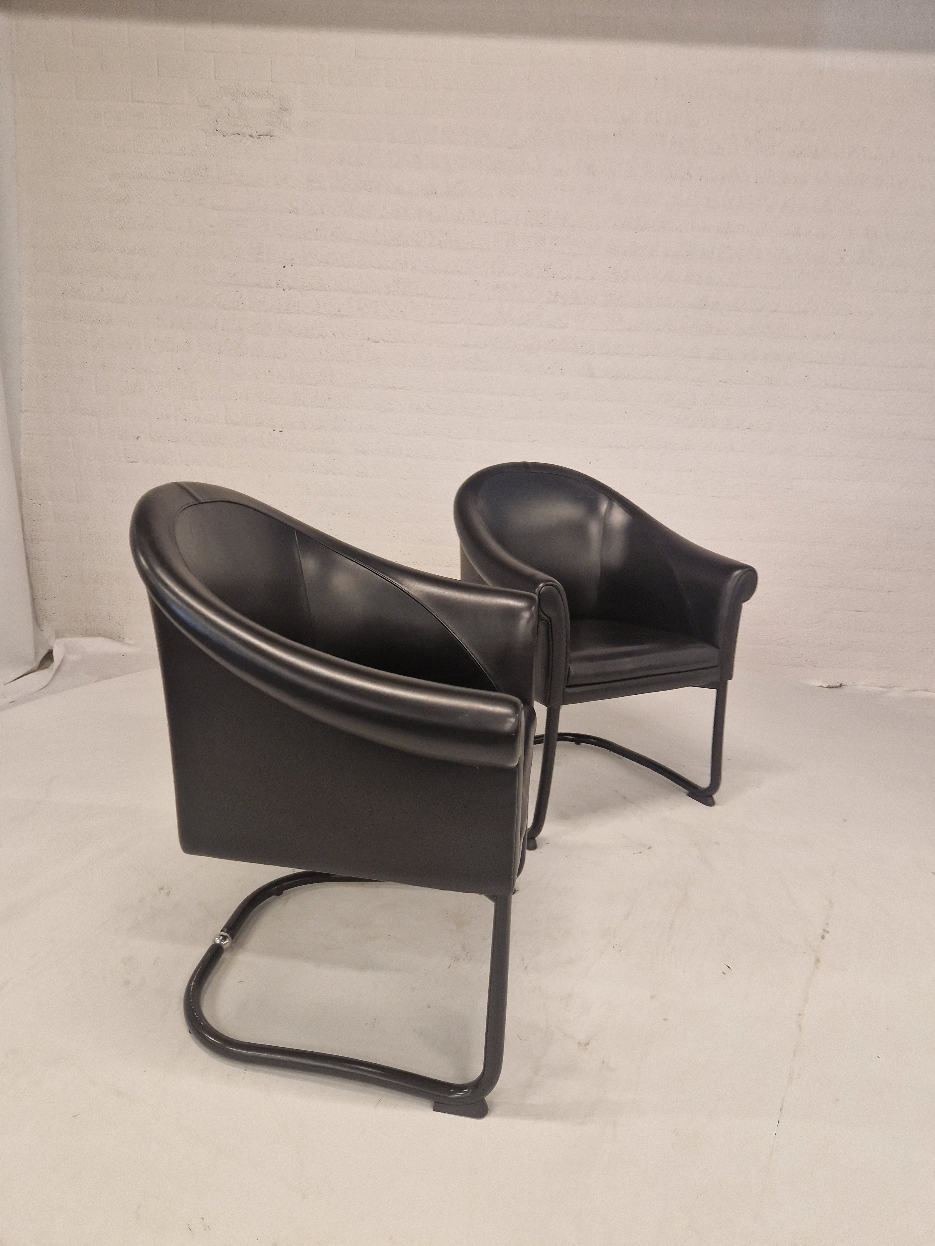 Set van 2 fauteuils van Slitta Slinan voor Poltrona Frau