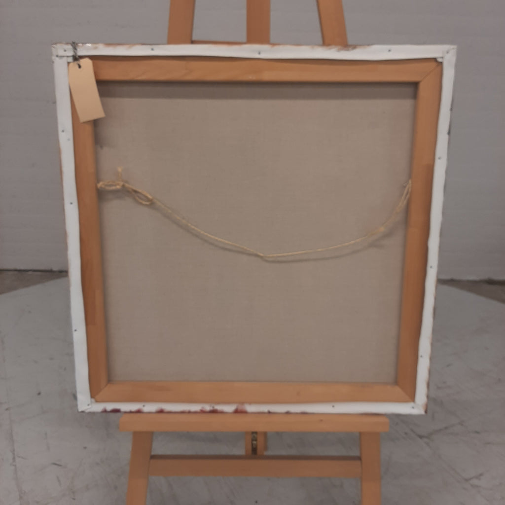Schilderij stripkunst oranje